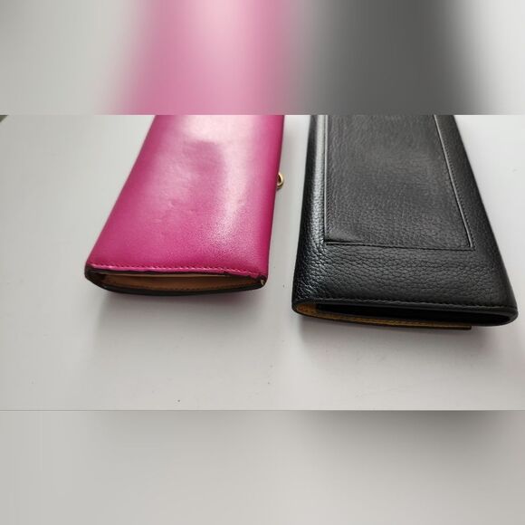 Fendi Pink and Celine Black Leather Wallet Set - Picture 12 of 15